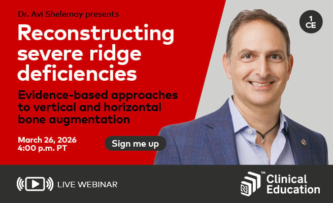 Reconstructing severe ridge deficiencies: Evidence‑based approaches to vertical and horizontal bone augmentation: March 26, 2026