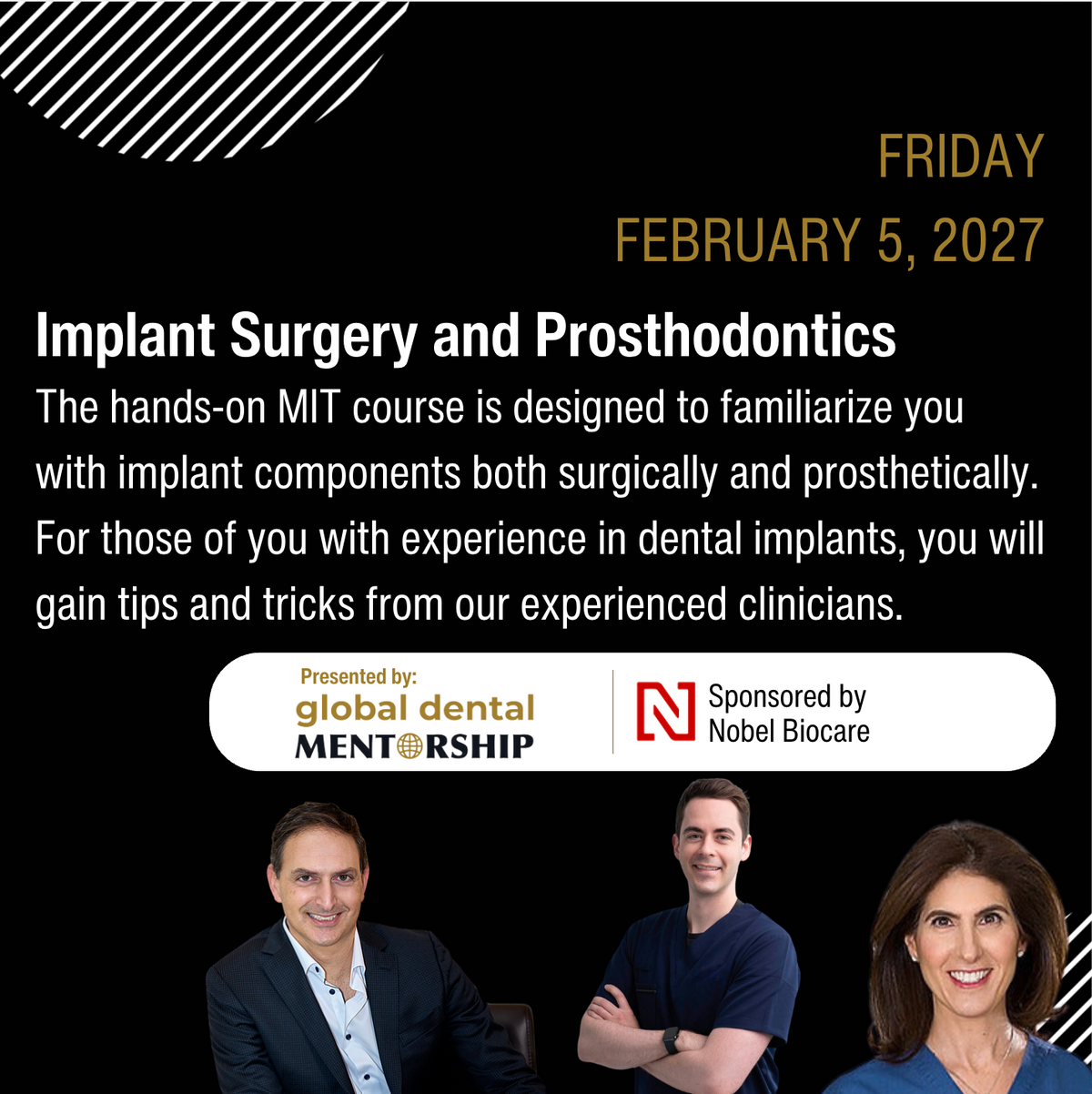 Feb 5, 2027 - Restorative and Surgical Implant Hands-On in Toronto