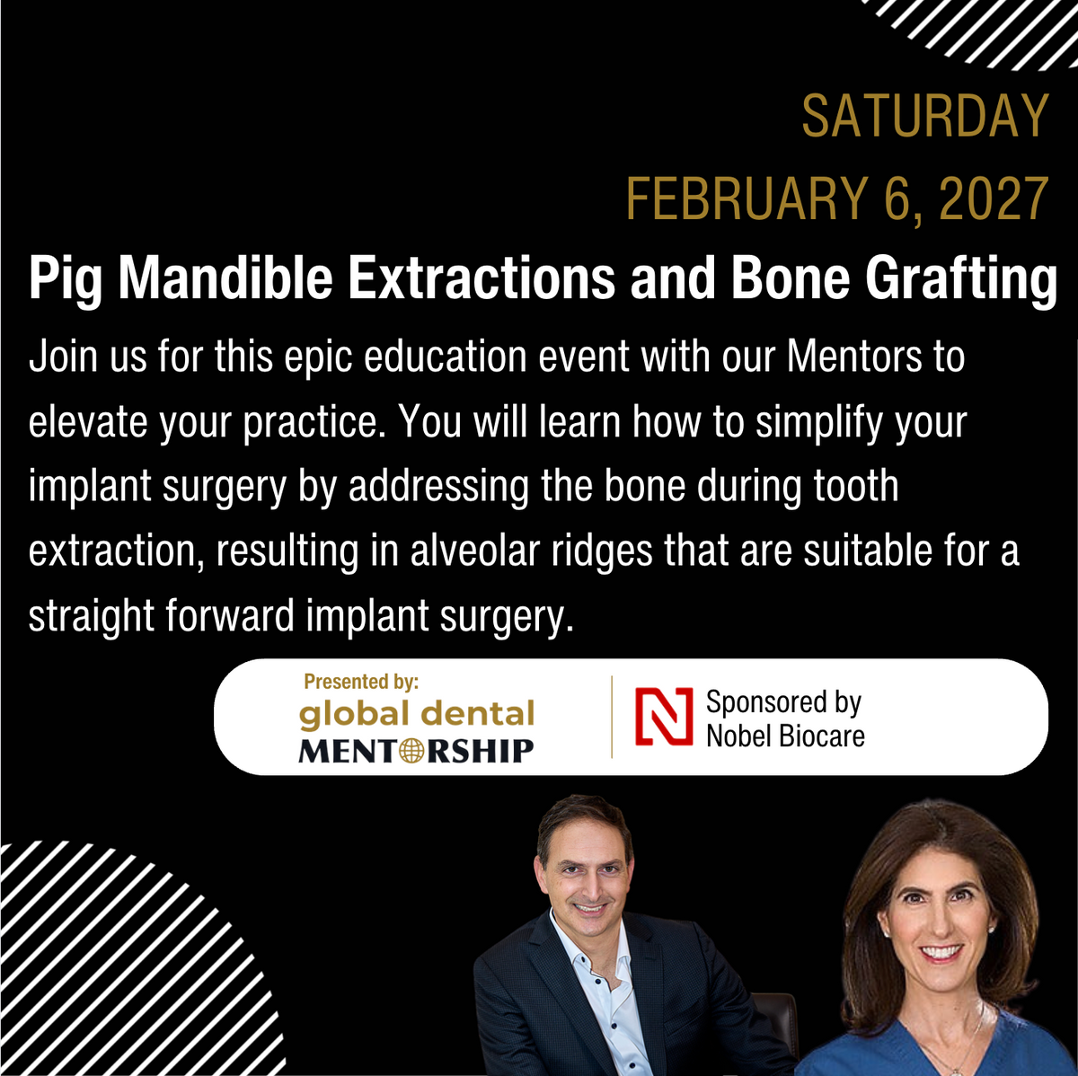 Feb 6, 2027- Pig Mandible Dental Implant Hands-On