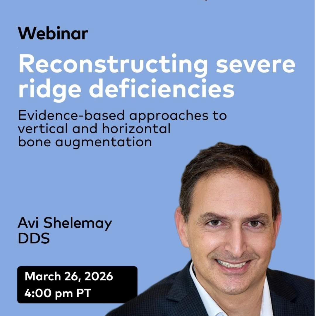 Reconstructing severe ridge deficiencies: Evidence‑based approaches to vertical and horizontal bone augmentation: March 26, 2026